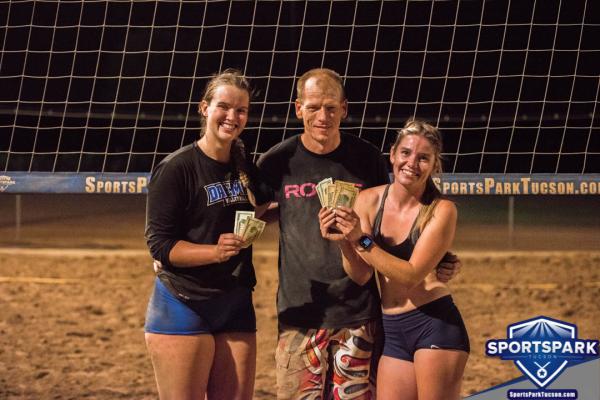 Aug 20th Sand Volleyball Tournament Reverse Co-ed 3v3 Champions